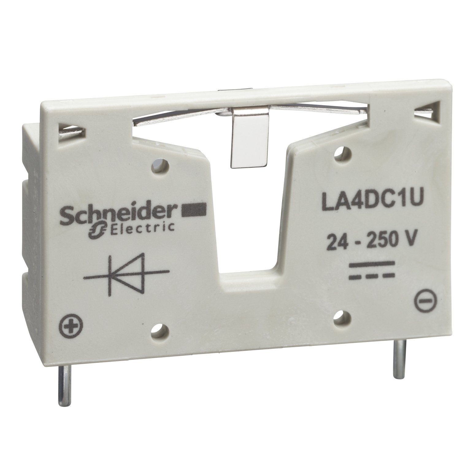 LA4DC1U Schneider Electric TeSys D - suppressor module - diodes - 12...250 V DC