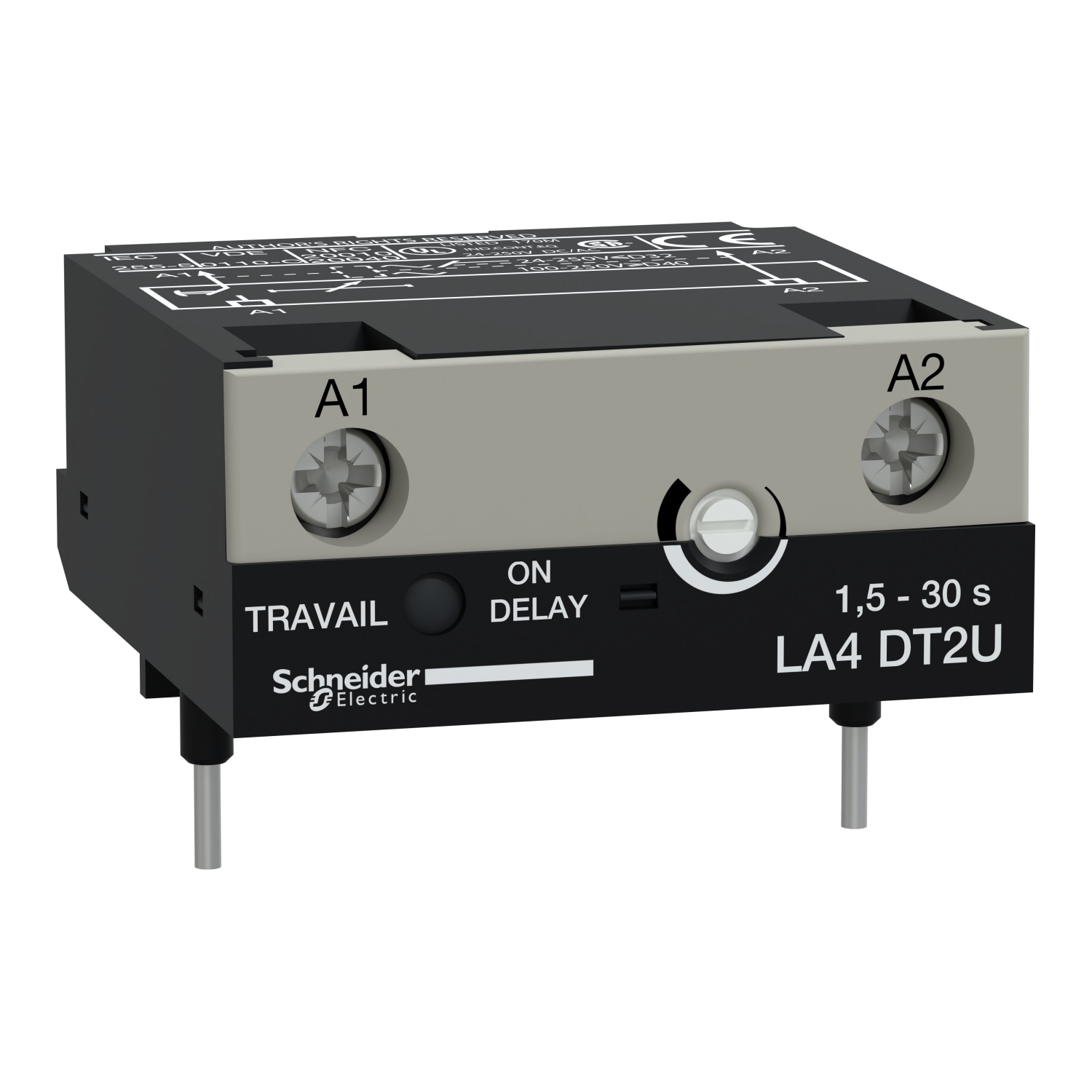 LA4DT2U Schneider Electric electronic timer module - type on delay - 1.5....30 s