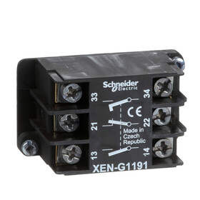 XENG1191 Schneider Electric Single contact block, spring return, 2-speed, spring