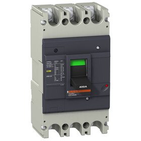EZC400N3350 circuit breaker Easypact EZC400N - TMD - 350 A - 3 poles 3d